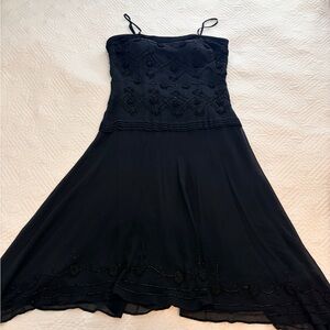 Nina Austin Black Beaded Dress